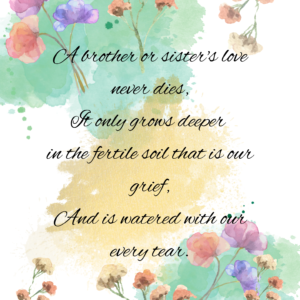 Sibling Grief Quote Printable